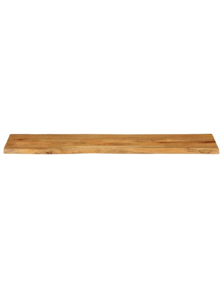 Piano Tavolo 180x40x2,5 cm Bordi Vivi in Legno Massello Mango