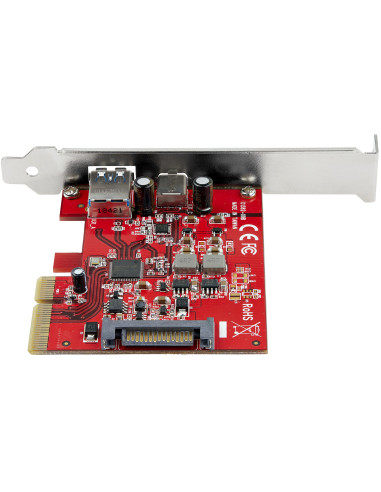 StarTech.com Scheda PCI Express USB-C USB-A a 2 porte - Adattatore scheda controller host USB 3.2 Gen 2 PCI Express Tipo C/A 10 