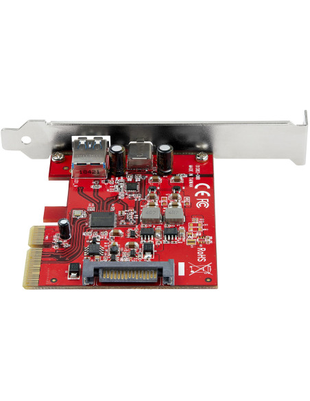 StarTech.com Scheda PCI Express USB-C USB-A a 2 porte - Adattatore scheda controller host USB 3.2 Gen 2 PCI Express Tipo C/A 10 