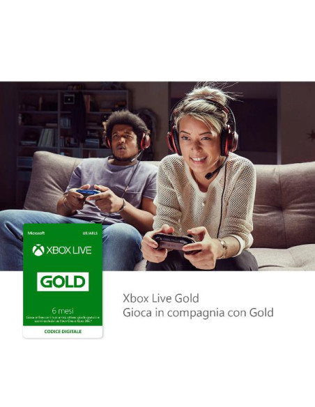 XBOX LIVE GOLD 6 MESI ESD