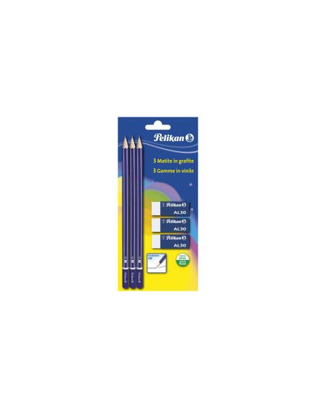 BLISTER 3MATITE  HB   3GOMME AL30