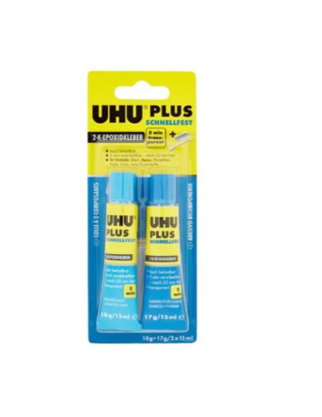 UHU PLUS 5 MIN BL 30 ML(2X15ML)
