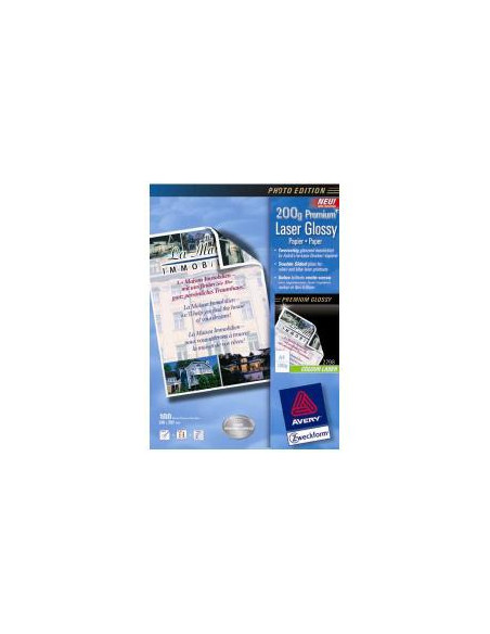 CARTA FOTOGR.A4 200GR LASER 100FG.