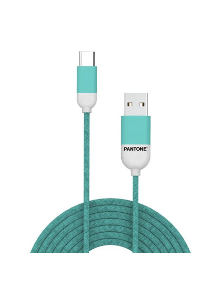 PANTONE USB-C CABLE 1.5MT CYAN