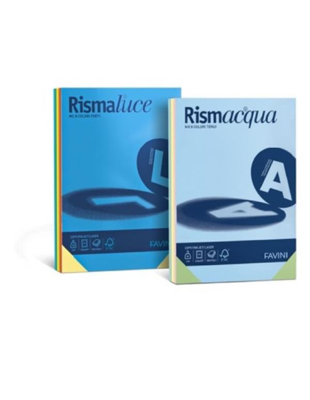 RISMALUCE200 MIX 8 COLORI FORTI  A4