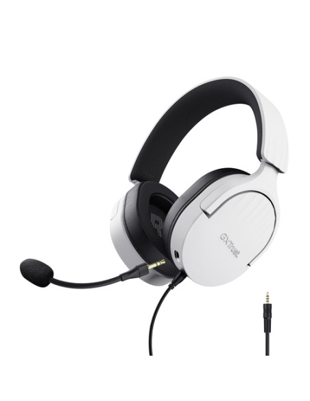 Trust GXT 489W FAYZO Auricolare Cablato A Padiglione Gaming Nero, Bianco