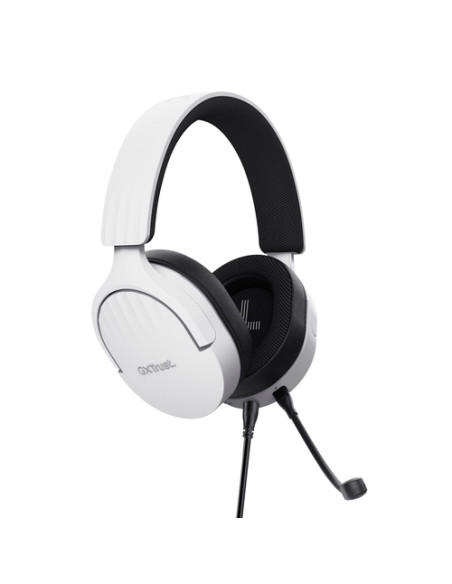 Trust GXT 489W FAYZO Auricolare Cablato A Padiglione Gaming Nero, Bianco