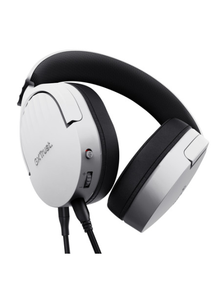 Trust GXT 489W FAYZO Auricolare Cablato A Padiglione Gaming Nero, Bianco