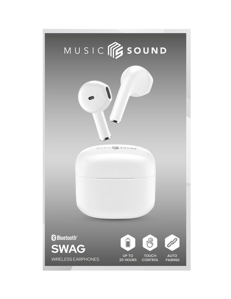 Music Sound Swag SWAG è l’auricolare a capsula Bluetooth disponibile in tantissimi colori brillanti e super trendy.