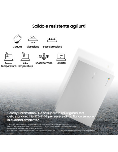 Samsung Galaxy Chromebook Go Intel® Celeron® N N4500 35,6 cm (14") HD 4 GB LPDDR4x-SDRAM 64 GB eMMC Wi-Fi 6 (802.11ax) ChromeO