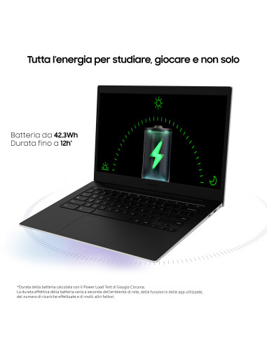 Samsung Galaxy Chromebook Go Intel® Celeron® N N4500 35,6 cm (14") HD 4 GB LPDDR4x-SDRAM 64 GB eMMC Wi-Fi 6 (802.11ax) ChromeO