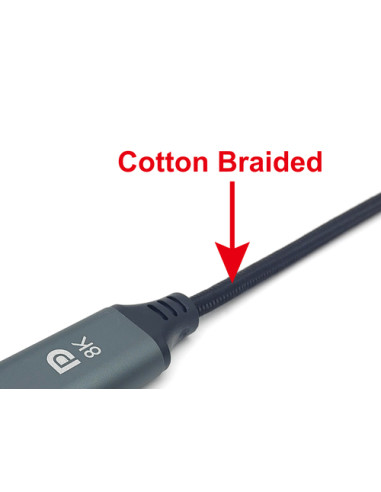 Equip Cavo da USB-C a DisplayPort Premium, M/M, 2,0 m, 8K/60Hz