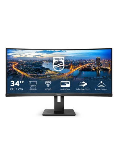 Philips B Line 345B1C/00 Monitor PC 86,4 cm (34") 3440 x 1440 Pixel Quad HD LCD Nero