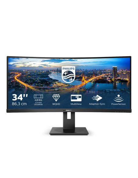 Philips B Line 345B1C/00 Monitor PC 86,4 cm (34") 3440 x 1440 Pixel Quad HD LCD Nero