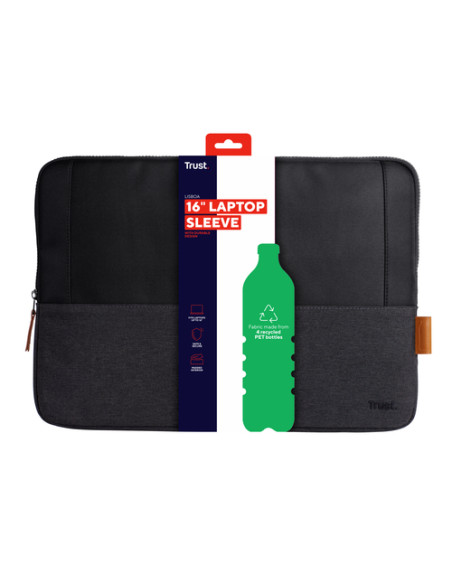 Trust Lisboa 40,6 cm (16") Custodia a tasca Nero