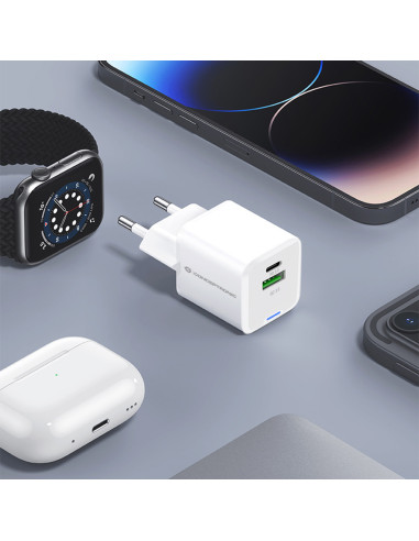 Conceptronic ALTHEA15W Caricabatterie per dispositivi mobili Universale Bianco AC Ricarica rapida Interno