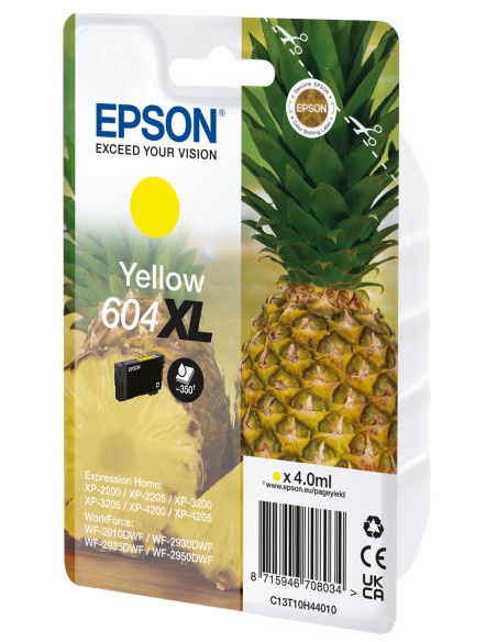 Epson 604XL cartuccia d'inchiostro 1 pz Originale Giallo