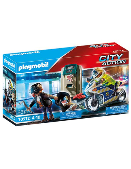 POLIZIOTTO IN MOTO E LADRO