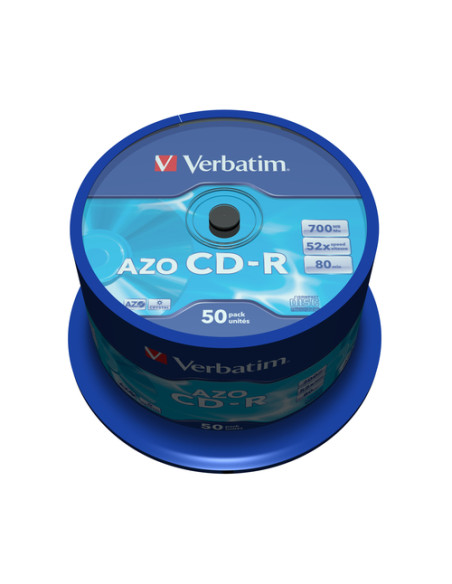 Verbatim CD-R AZO Crystal 700 MB 52x 50 pz