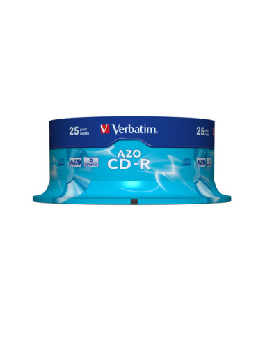 Verbatim CD-R AZO Crystal 700 MB 52x 25 pz