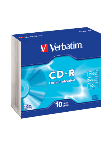 Verbatim CD-R Extra Protection 700 MB 52x 10 pz