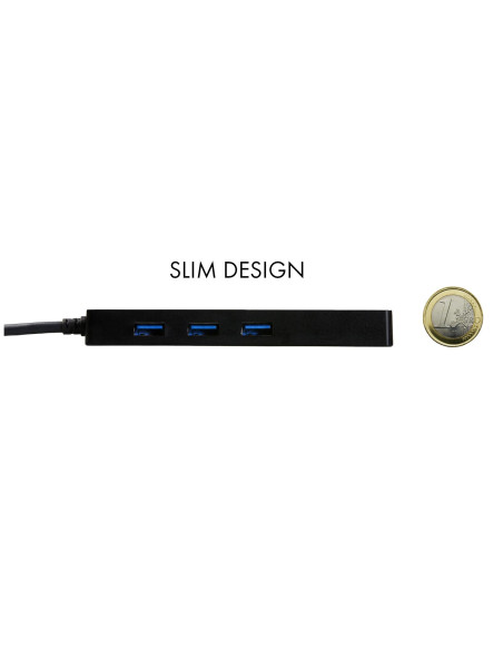 i-tec Advance U3GL3SLIM pannello drive bay Nero