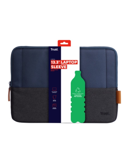 Trust Lisboa 33,8 cm (13.3") Custodia a tasca Blu