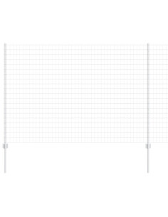 Recinzione con Posto Argento 1,5 x 10 m Acciaio