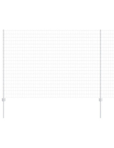 Recinzione con Posto Argento 1,5 x 10 m Acciaio