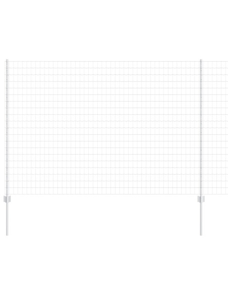 Recinzione con Posto Argento 1,5 x 10 m Acciaio