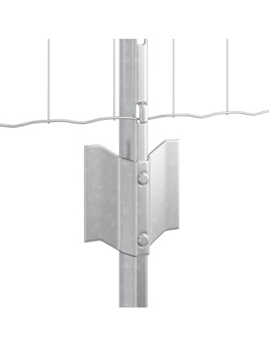 Recinzione con Posto Argento 0,4 x 25 m Acciaio