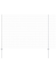 Recinzione con Posto Argento 1,6 x 10 m Acciaio 2