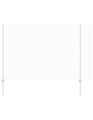Recinzione con Posto Argento 1,6 x 10 m Acciaio