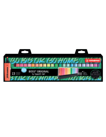 STABILO BOSS ORIGINAL evidenziatore 23 pz Punta smussata Multicolore