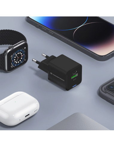 Conceptronic ALTHEA15B Caricabatterie per dispositivi mobili Universale Nero AC Ricarica rapida Interno