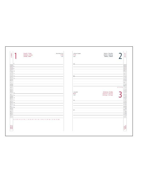 AGENDA GIORNALIERA 17X24 ALFA AZZUR