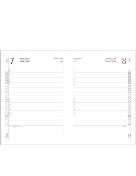 AGENDA DELTA GIORNAL. 17X24  BLU