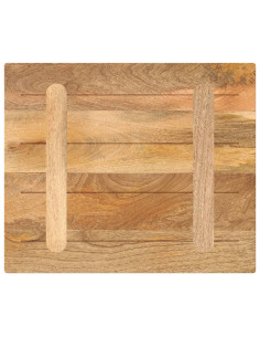 Piano per Tavolo 60x50x2,5 cm Rettangolare Legno Massello Mango