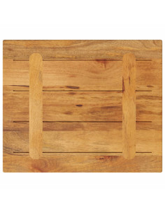 Piano per Tavolo 60x50x2,5 cm Rettangolare Legno Massello Mango