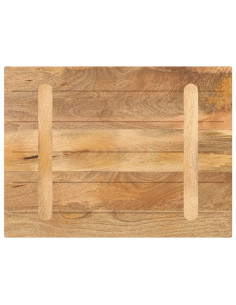 Piano per Tavolo 70x50x3,8 cm Rettangolare Legno Massello Mango