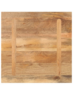 Piano per Tavolo 70x70x3,8 cm Quadrato Legno Massello di Mango