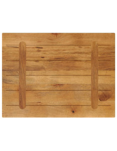 Piano per Tavolo 90x50x3,8 cm Rettangolare Legno Massello Mango