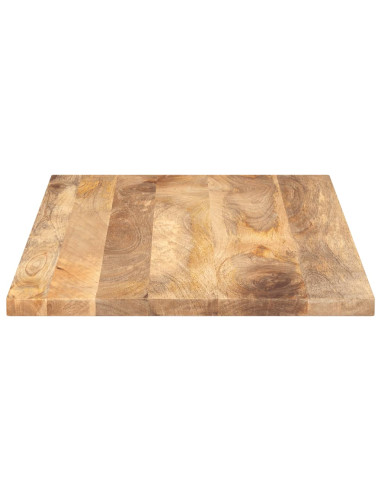 Piano per Tavolo 100x70x3,8cm Rettangolare Legno Massello Mango