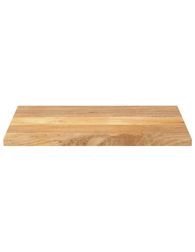 Piano per Tavolo 80x50x3,8 cm Rettangolare Legno Massello Mango
