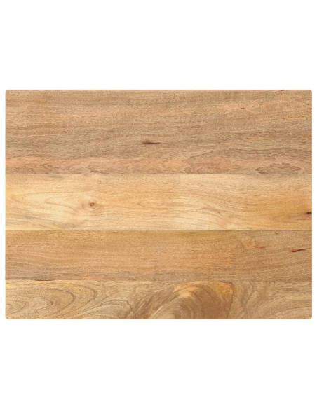 Piano per Tavolo 80x60x3,8 cm Rettangolare Legno Massello Mango