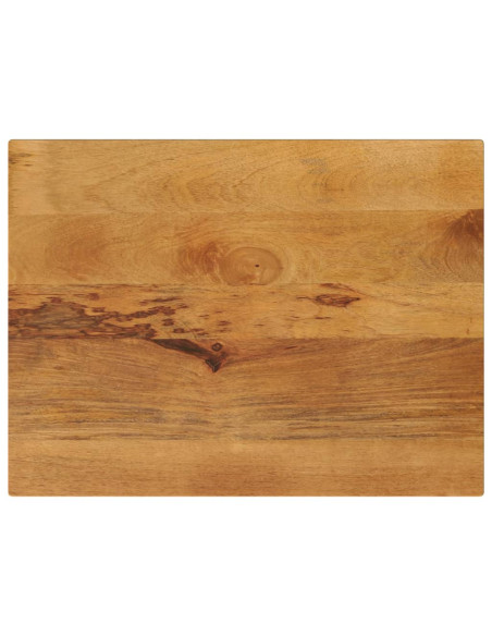Piano per Tavolo 90x50x3,8 cm Rettangolare Legno Massello Mango