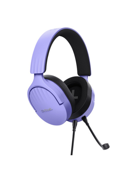 Trust GXT 489P FAYZO Auricolare Cablato A Padiglione Gaming Nero, Viola