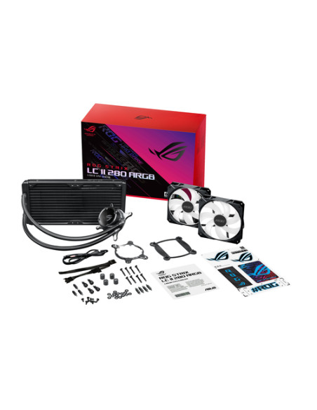 ASUS ROG STRIX LC II 280 ARGB Processore Raffreddatore di liquidi tutto in uno 14 cm Nero 1 pz