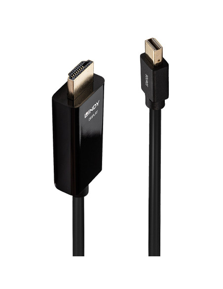 Lindy 36927 cavo e adattatore video DisplayPort HDMI tipo A (Standard) Nero