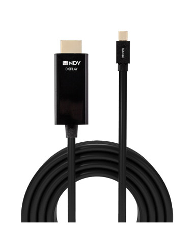 Lindy 36927 cavo e adattatore video DisplayPort HDMI tipo A (Standard) Nero